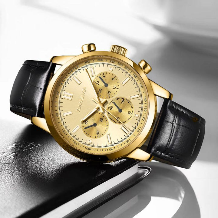 Casual Military Leather Quartz Watch™