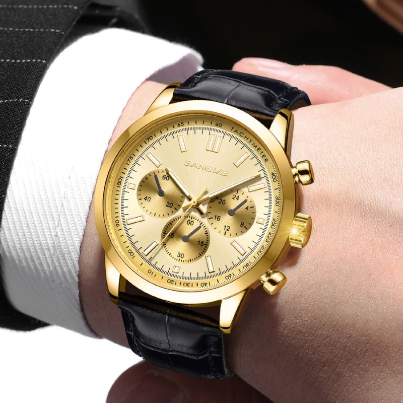 Casual Military Leather Quartz Watch™