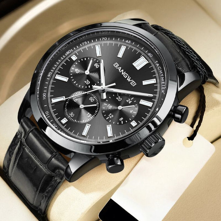 Casual Military Leather Quartz Watch™