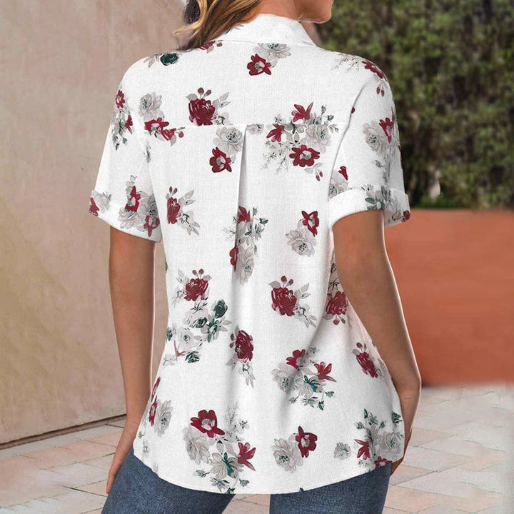 Lunoro - Floral Print Blouse