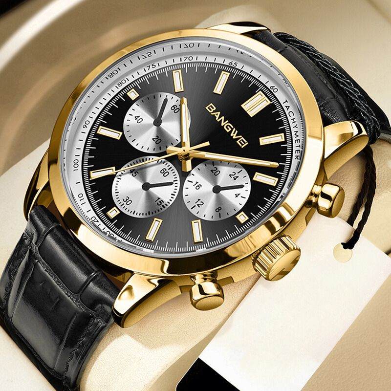 Casual Military Leather Quartz Watch™