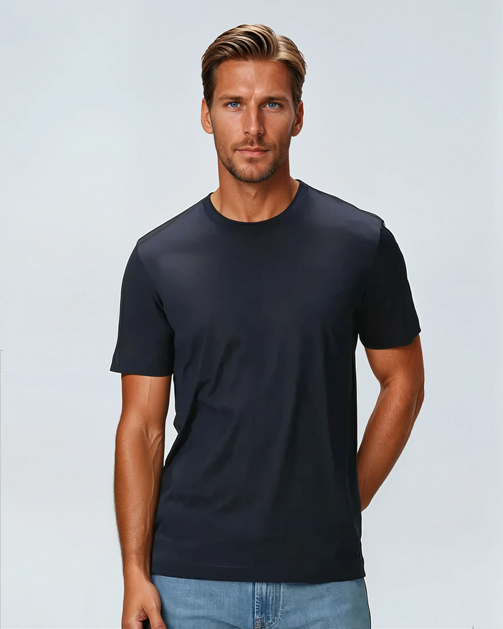 Signature Supima T-Shirt – Navy Blue