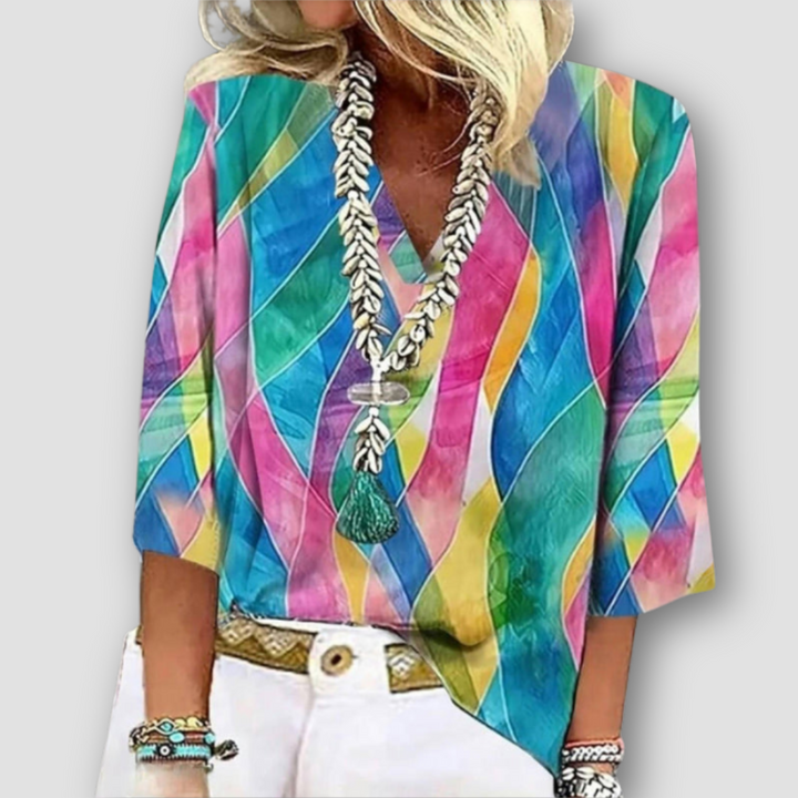 Lunoro - Retro Style Blouse
