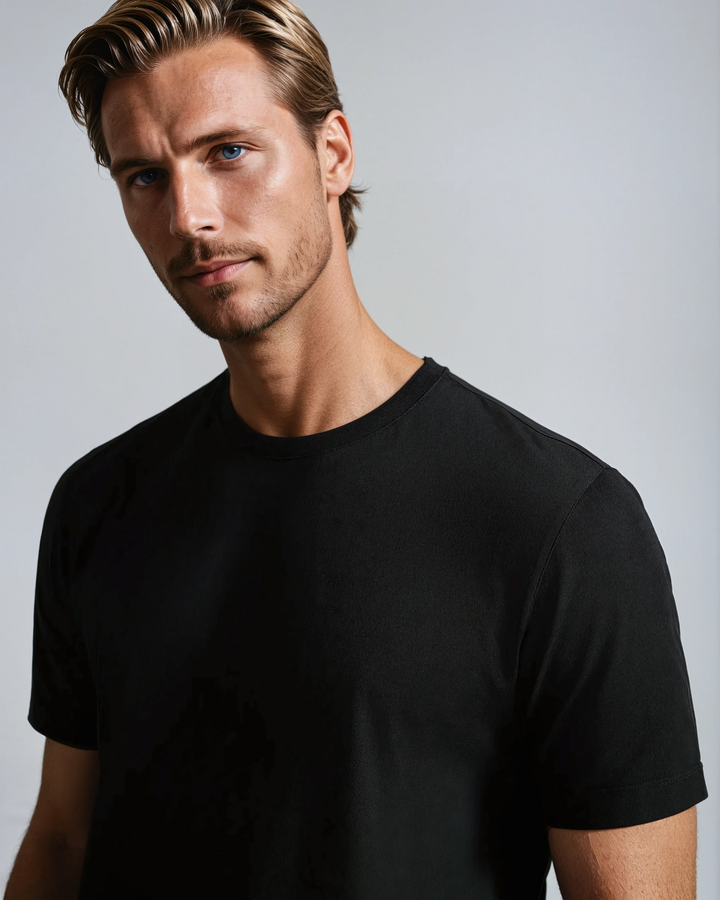 Profond Sort Signature Supima T-Shirt