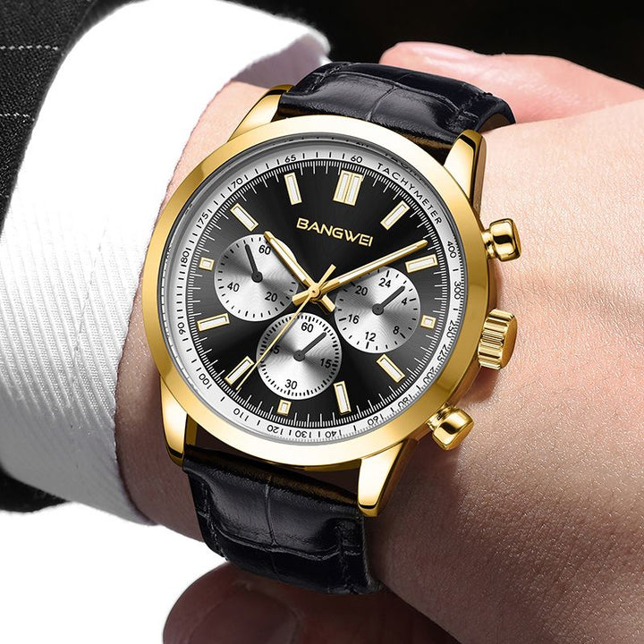 Casual Military Leather Quartz Watch™