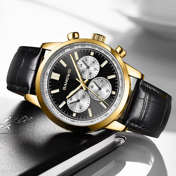 Casual Military Leather Quartz Watch™