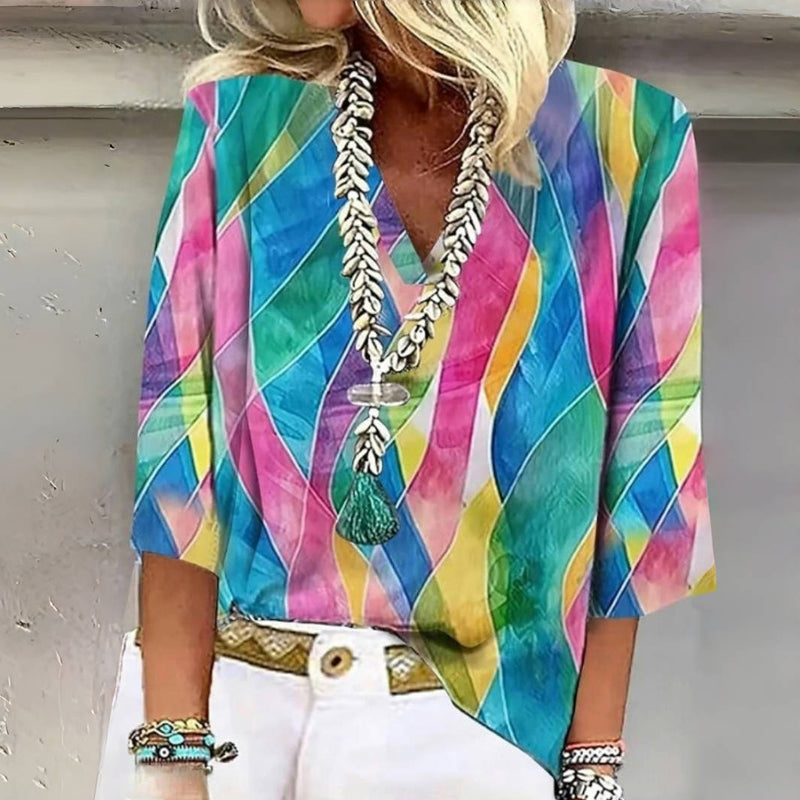 Lunoro - Retro Style Blouse