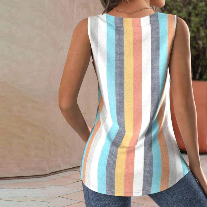 Lunoro - Colorful Striped Tank Top
