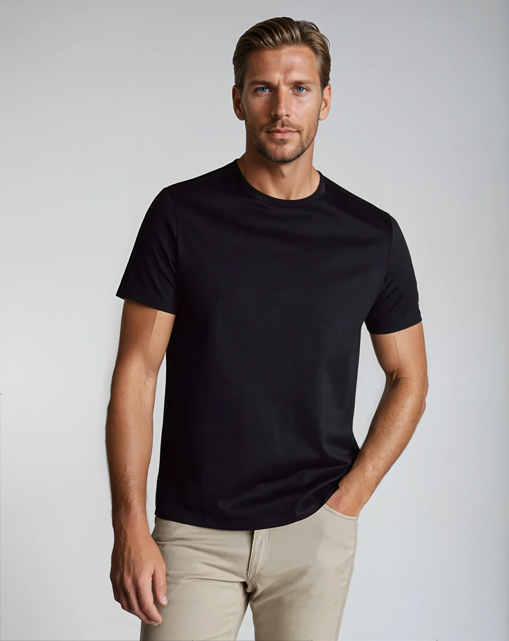 Profond Sort Signature Supima T-Shirt