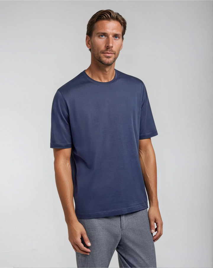 Signature Supima T-Shirt – Deep Blue