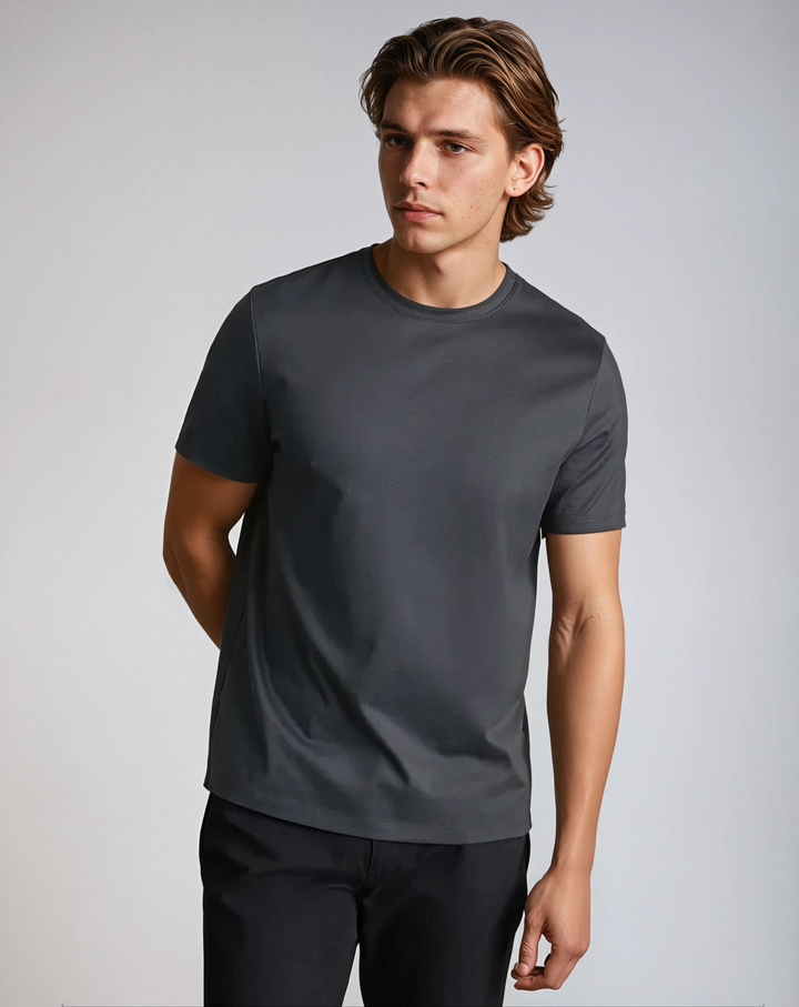 Signature Supima T-Shirt – Dark Gray