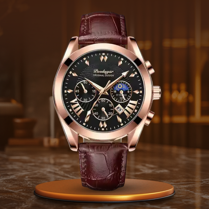 Luxurious Leather Strap Watch™