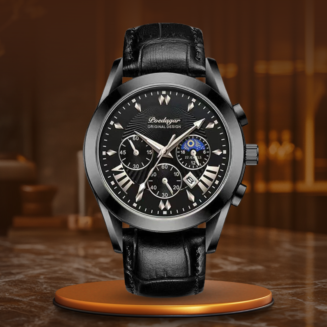 Luxurious Leather Strap Watch™