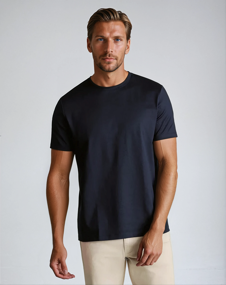 Signature Supima T-Shirt – Navy Blue