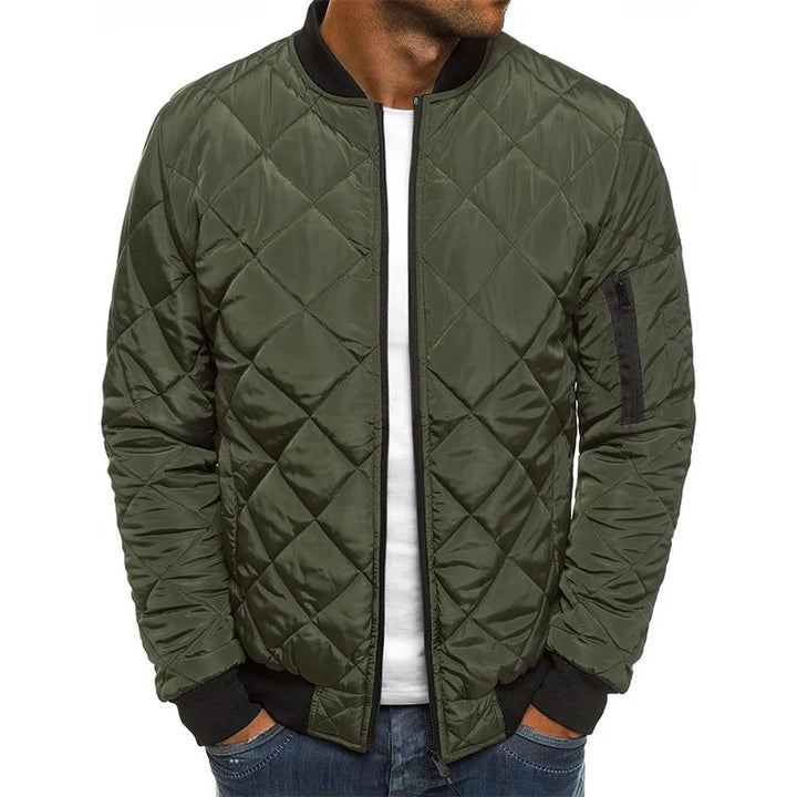 LORENZO | Denim Jacket with Diamond Pattern