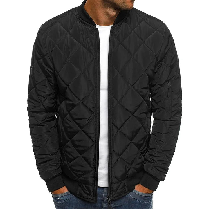 LORENZO | Denim Jacket with Diamond Pattern