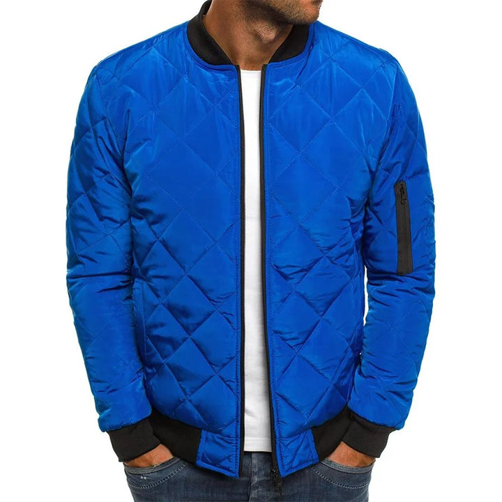 LORENZO | Denim Jacket with Diamond Pattern