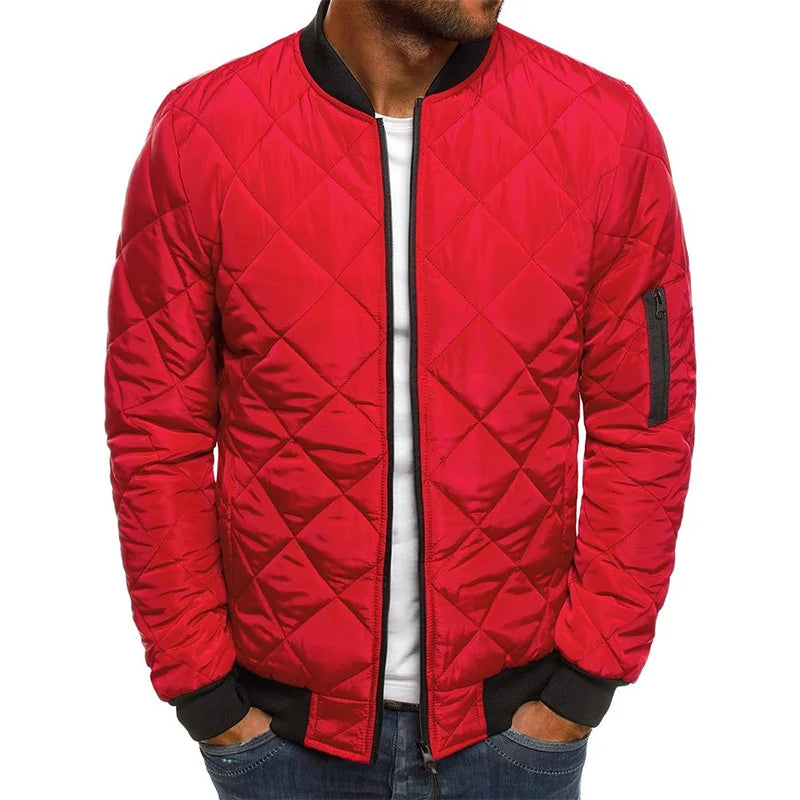 LORENZO | Denim Jacket with Diamond Pattern