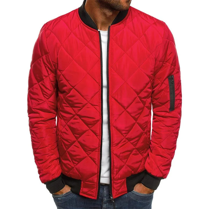 LORENZO | Denim Jacket with Diamond Pattern