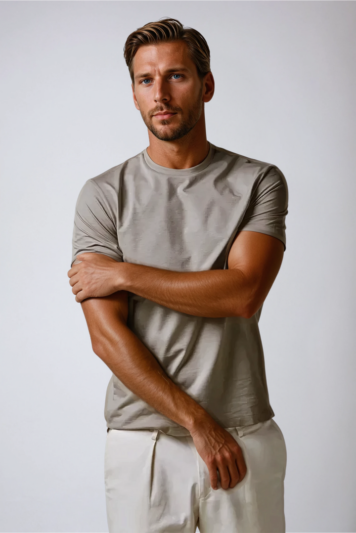 Taupe Signature Supima T-Shirt