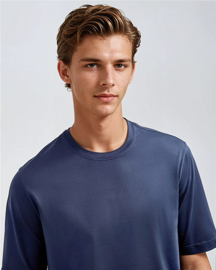 Signature Supima T-Shirt – Deep Blue