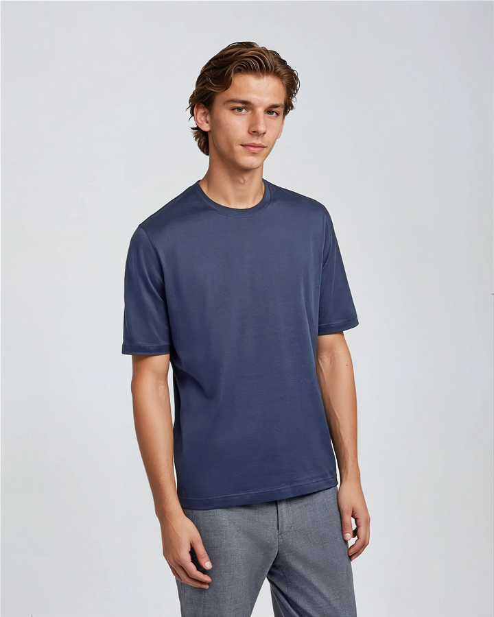 Signature Supima T-Shirt – Deep Blue