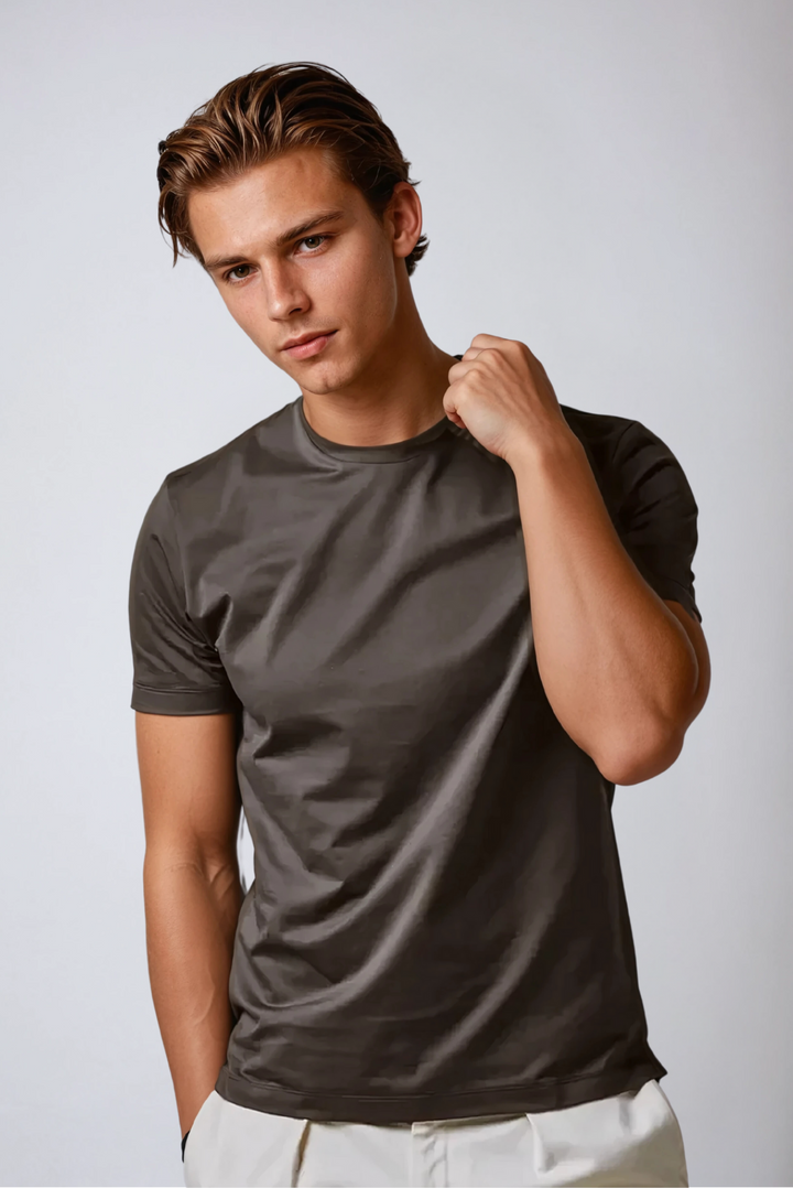Signature Supima T-Shirt – Dark Brown